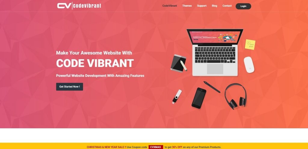 Codevibrant christmas & new year WordPress deals