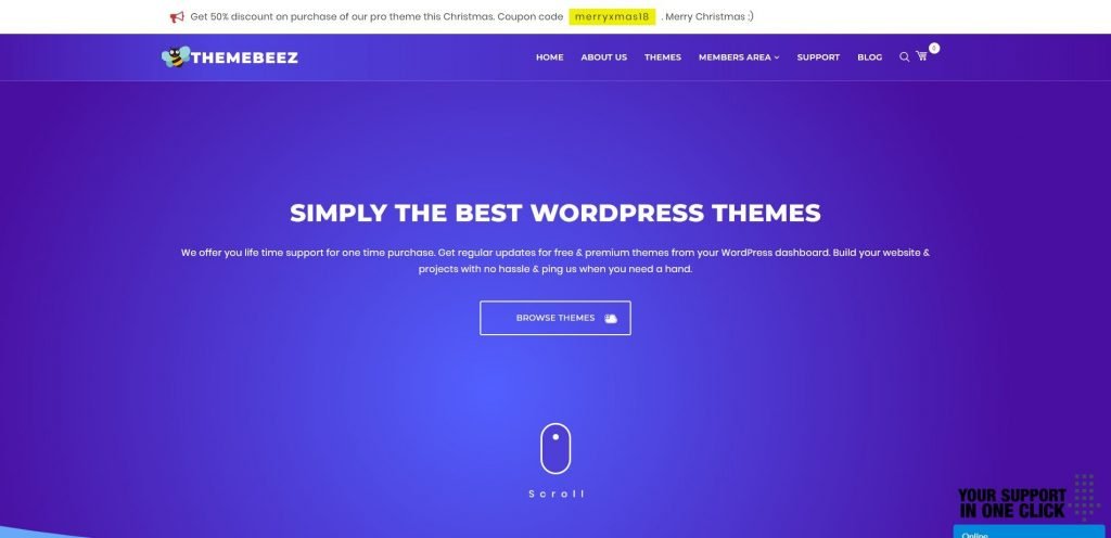 Themebeez.com christmas & new year WordPress deals