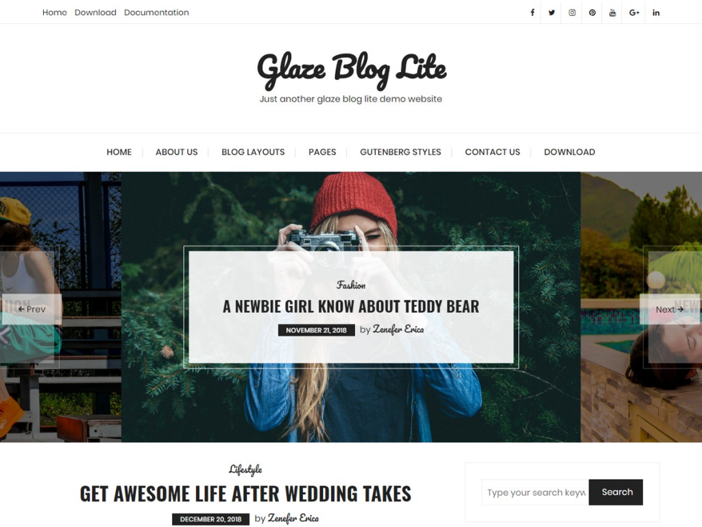 Glaze blog lite