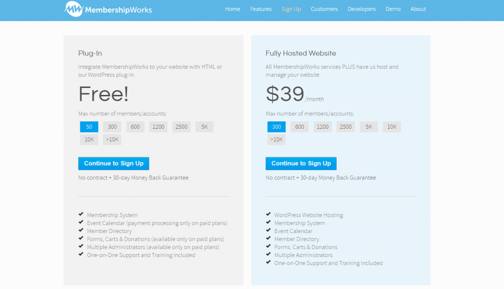 Pricing MembershipWorks