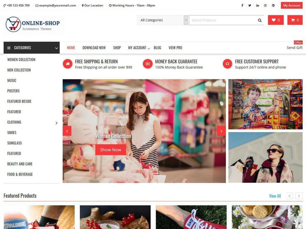 Online Shop screenshot