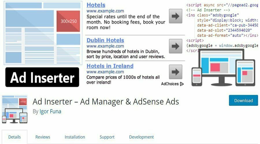 Ad Inserter- Ad Manager & AdSense Ads Screen_Shot .Png