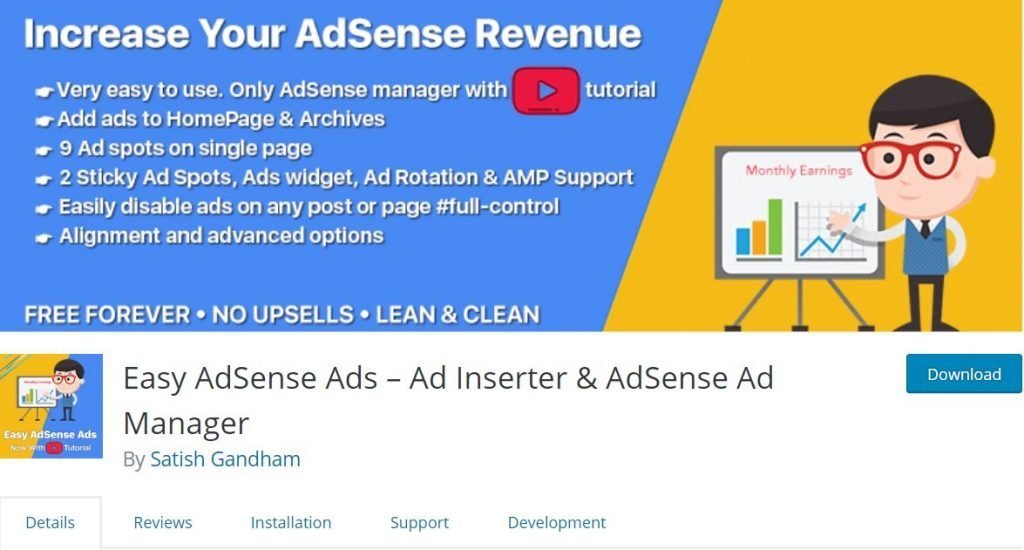 Easy AdSense Ads Inserter & AdSense Manager Screen_Shot .Png