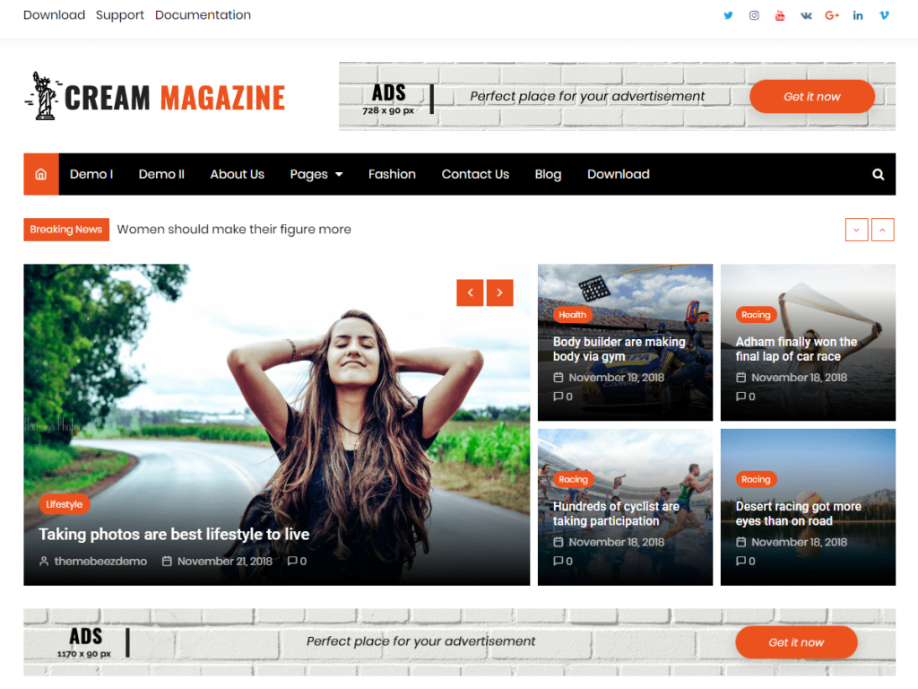 best free wordpress news & magazine themes