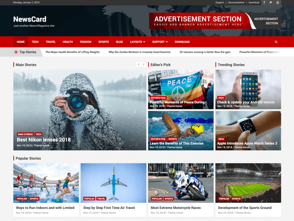 best free wordpress news & magazine themes