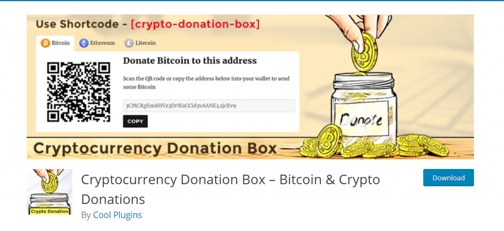 best plugin for crypto donations and fund raising