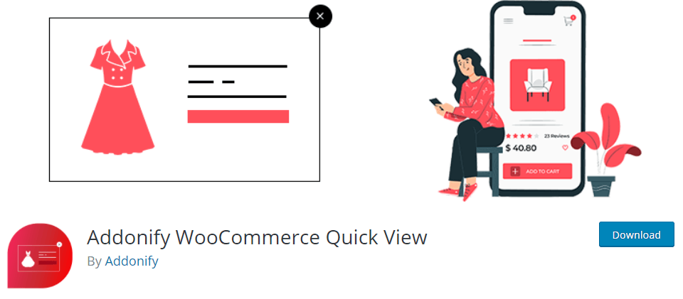 10+ Best Free WooCommerce Quick View Plugins 2 Addonify WooCommerce Quick View Plugin ss