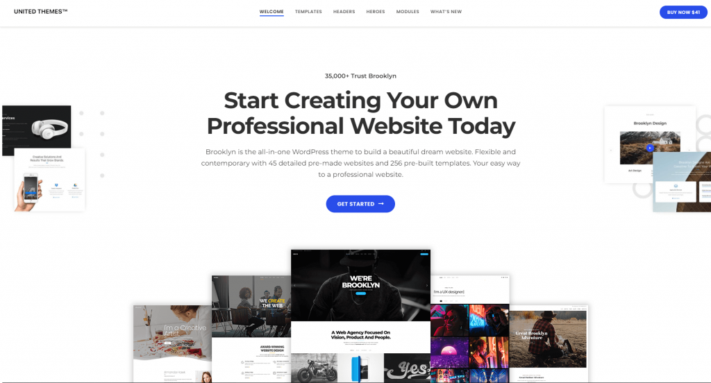 Brooklyn WordPress theme ss