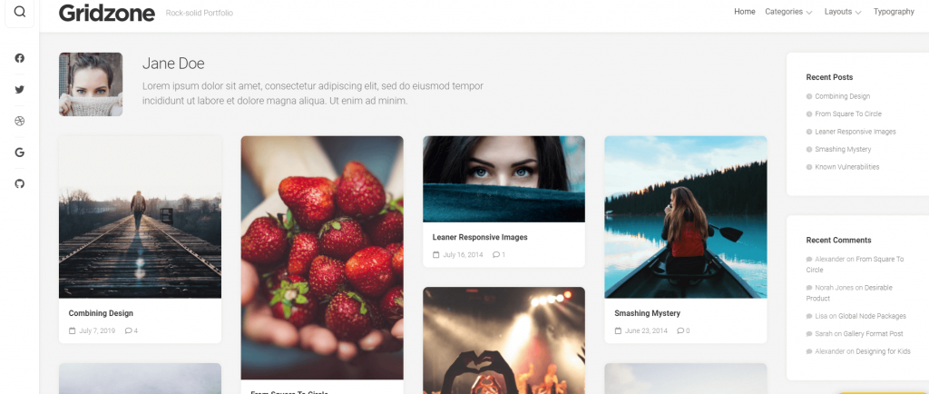 Gridzone WordPress theme ss