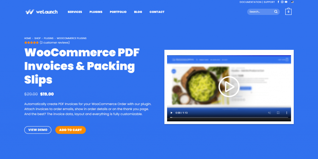 15+ Best WooCommerce Plugins For Your Online Store 1 WooCommerce PDF Invoices Packing Slips Screenshot
