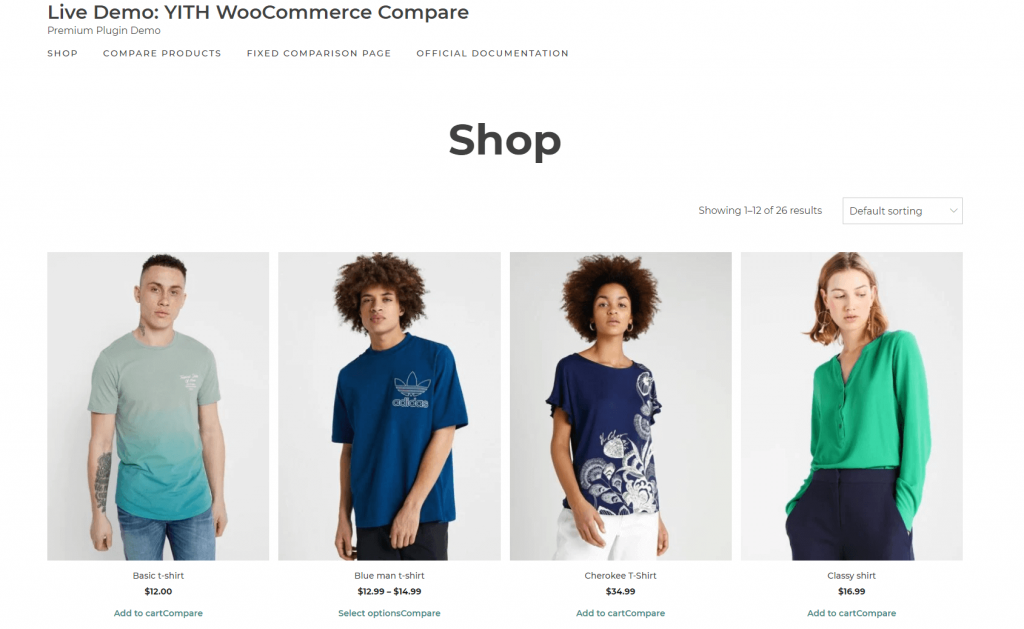 YITH WooCommerce Compare Plugin ss