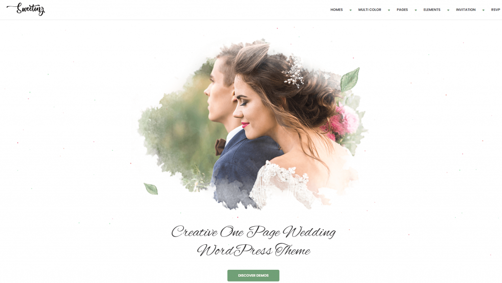 Sweetinz - Creative OnePage Wedding WordPress Theme ss