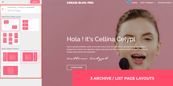 Cream blog pro 7
